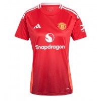 Camisa de Futebol Manchester United Equipamento Principal Mulheres 2024-25 Manga Curta